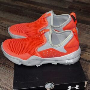 Under Armour Micro G Kilchis Womens Sz 6 Orange Slip On Athletic Walking Shoes